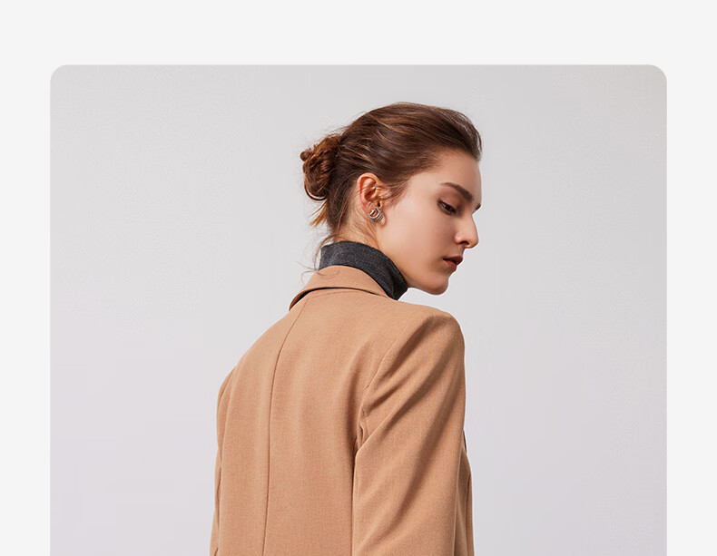 Navigare Women's Commuter Casual Blazer, Simple And Elegant Work Suit Jacket 2331804506 35