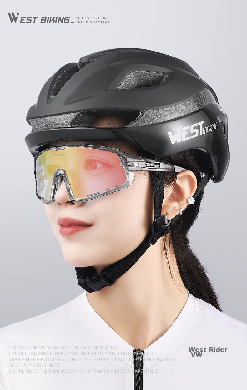 XQZ Cyclist Cycling Glasses Color-Changing UV Protection Day and Night Use Professional Full-Wrap Windproof Dustproof Goggles 1