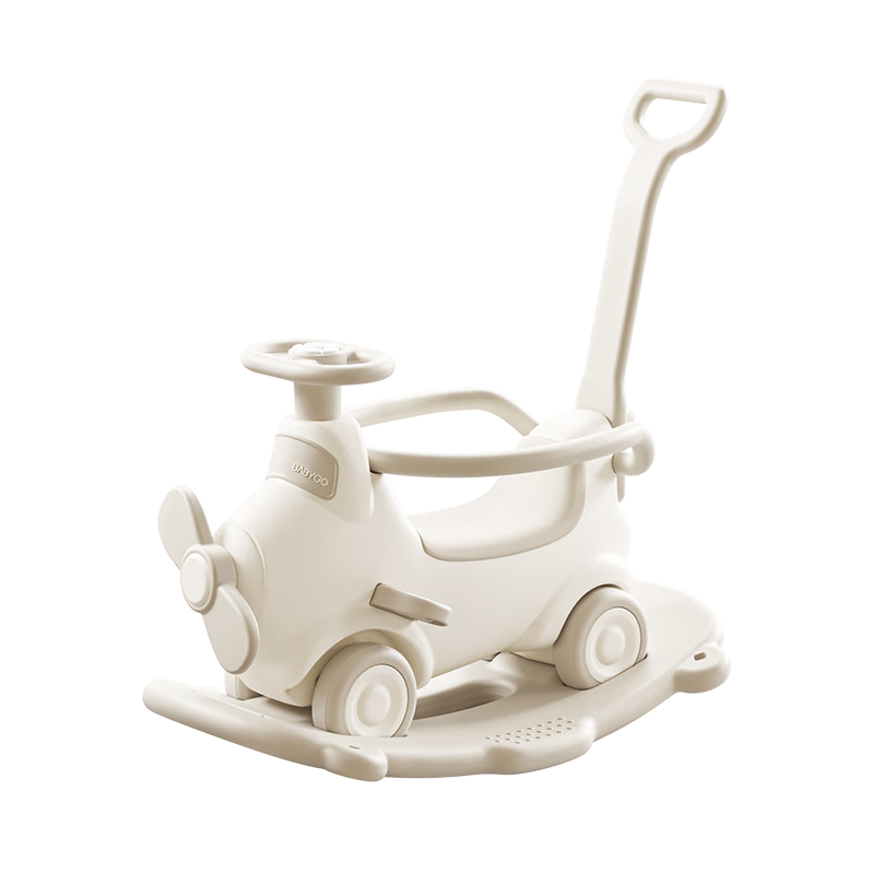 BG-BABYGO Aviator Rocking Horse Bouncer Baby Ride-On Car Toddler Wooden Horse Toy Birthday Gift First Birthday Present Rocker Car