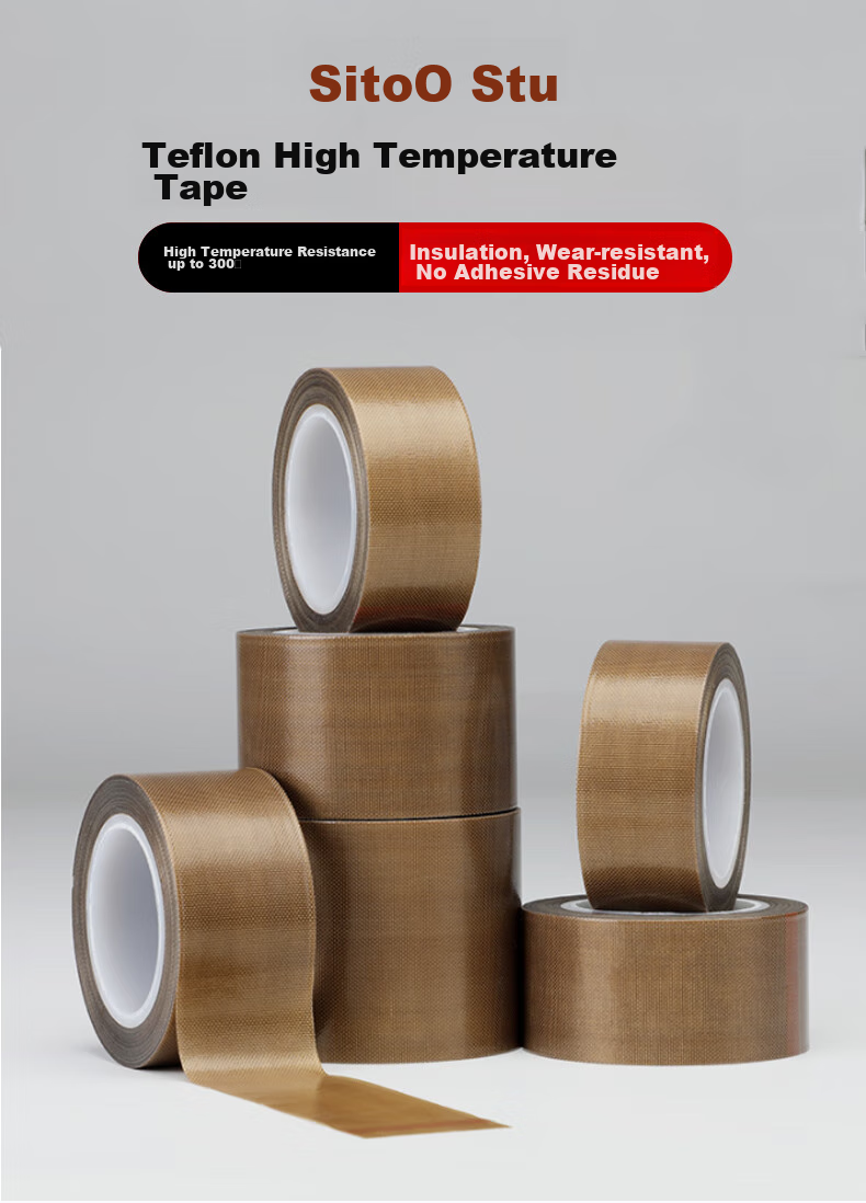 Sitoo High-Temperature Resistant Tape, Teflon Insulation Tape, Teflon Electrical Insulation Tape, 300°C Sealing Machine Specialized Tape, 50mm*10m, 1 Roll 1