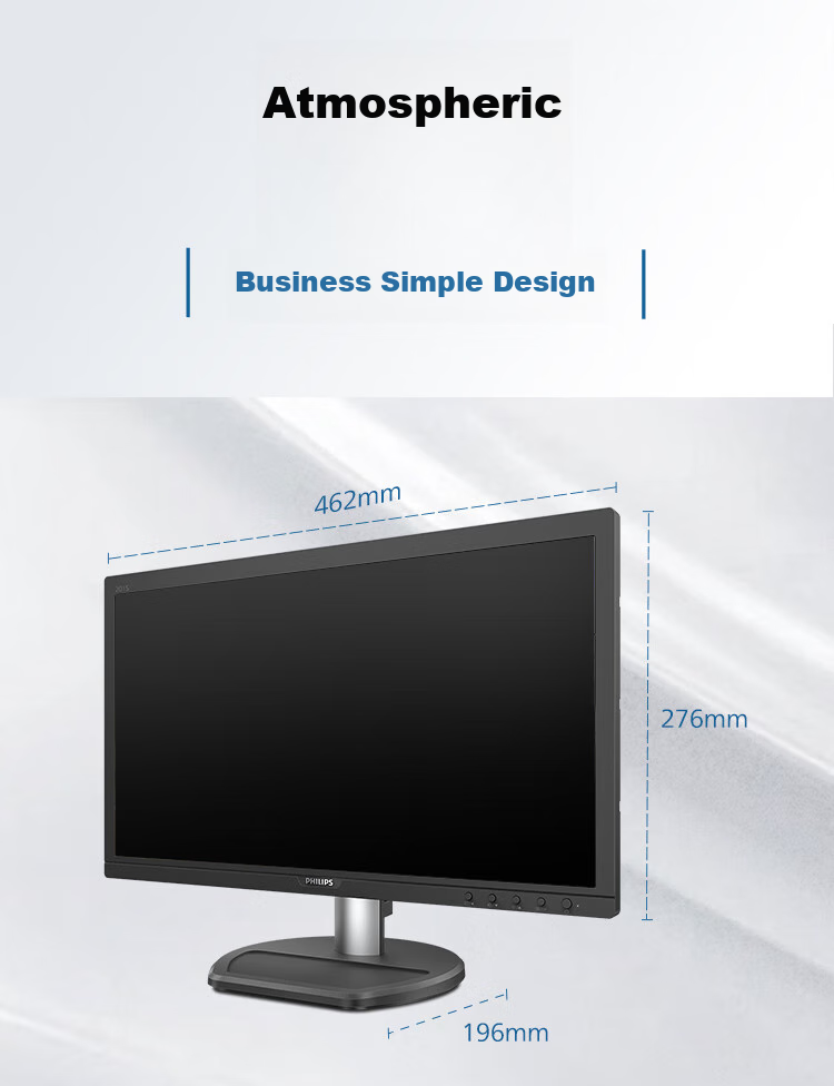 PHILIPS 19.5-Inch High-Definition Monitor TUV Low Blue Light Eye Protection No Flicker VGA+HDMI Wall-Mountable Office Computer Display Screen 201S8LHSB2 11
