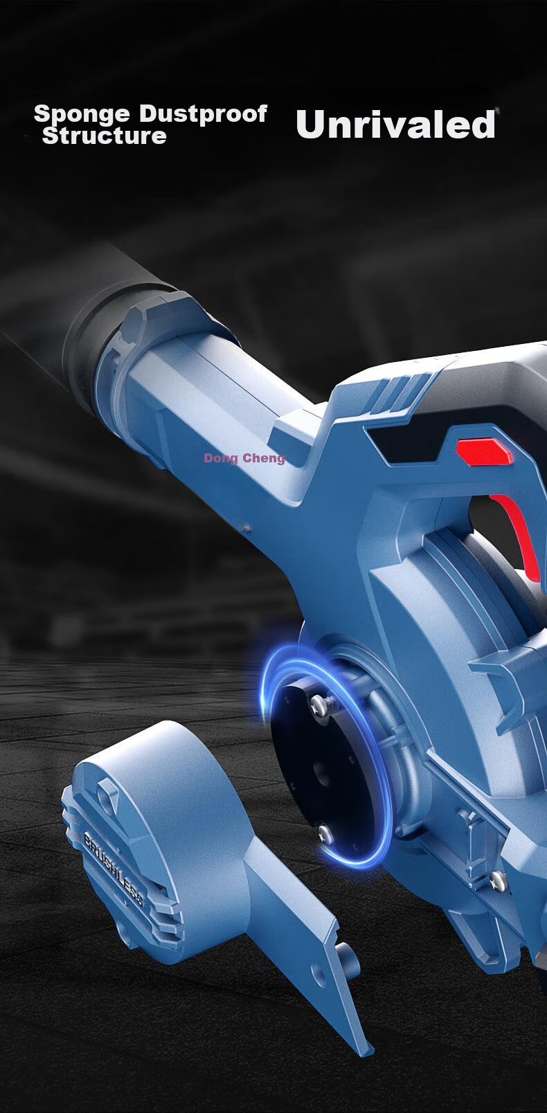 Dongcheng Blower, Lithium Battery Brushless DCQF32D, 20V 4.0Ah Single Battery High-Power Leaf Blower, Dust Blower 9