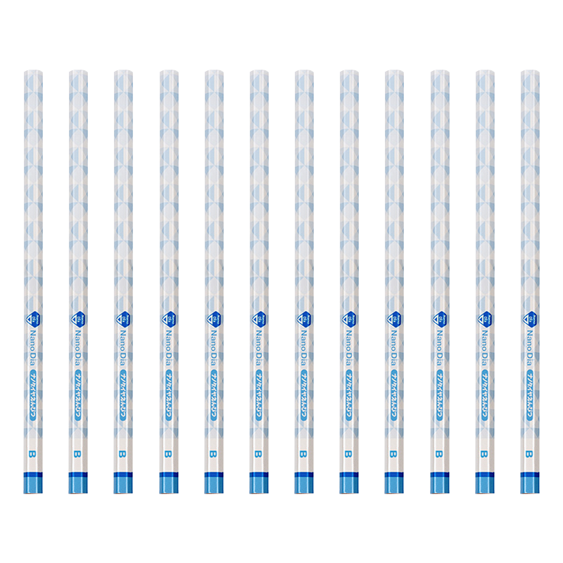 Uni Mitsubishi Art Sketching Pencils, Student Drawing Exam Hexagonal Pencils, 6901 B, Pack of 12