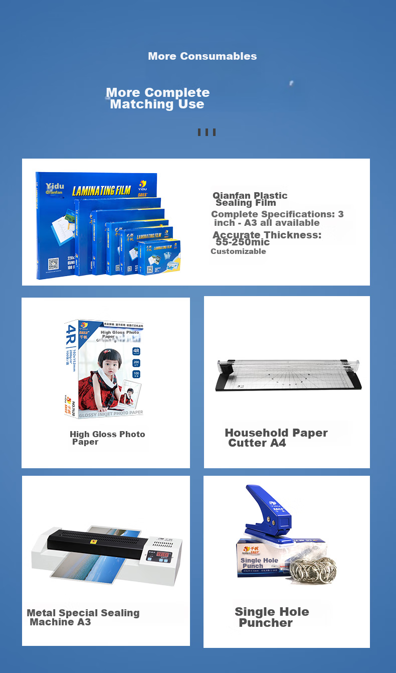 SAILS Single-Hole Punch, Loose-Leaf Binder Ring Hole Puncher 8002, Student Loose-Leaf Manual Hole Punch + 20 Binding Rings 19mm 7