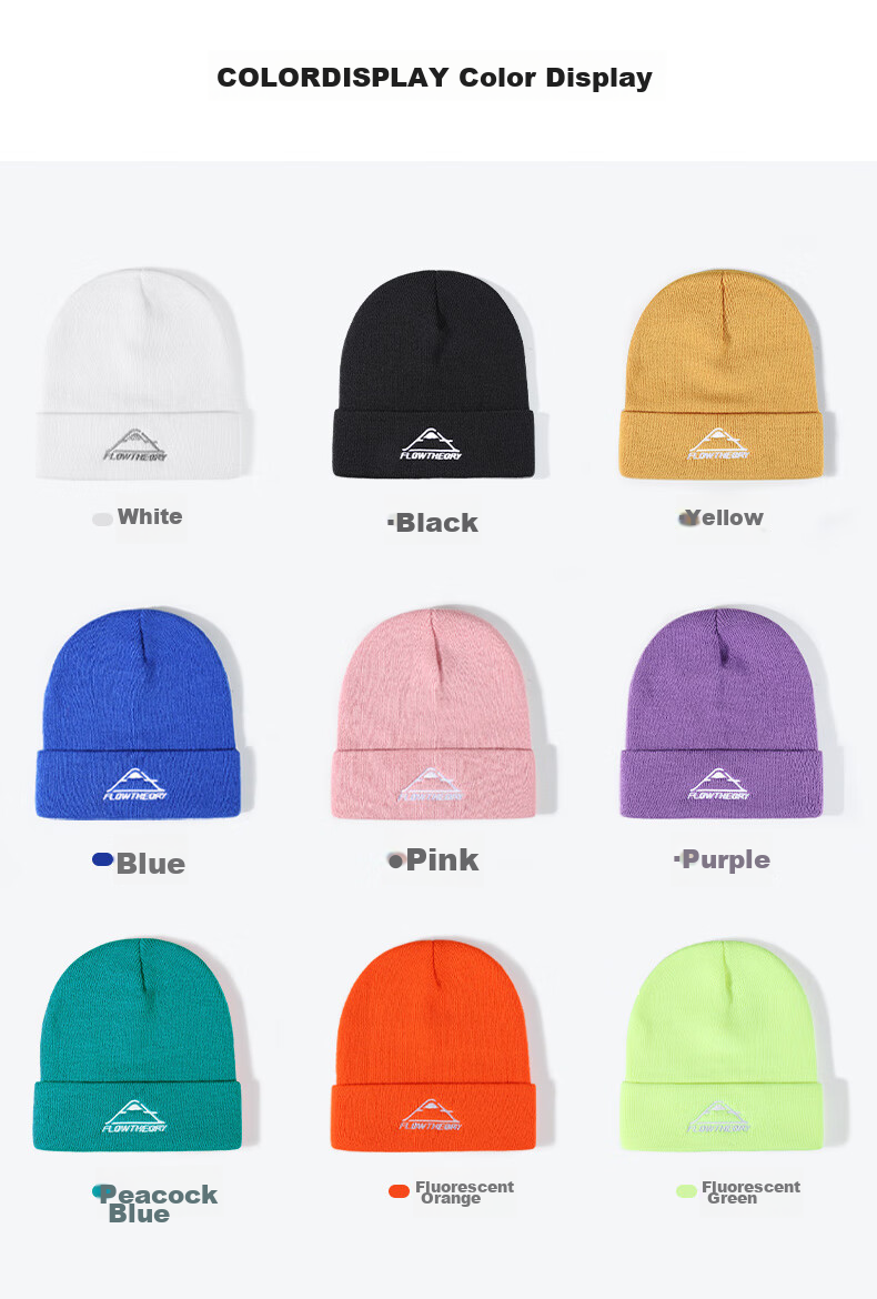 Flow Theory Knitted Ski Hat, Versatile Cold Weather Protection, Thick Warm Ear-Covering Windproof Outdoor Gear 11