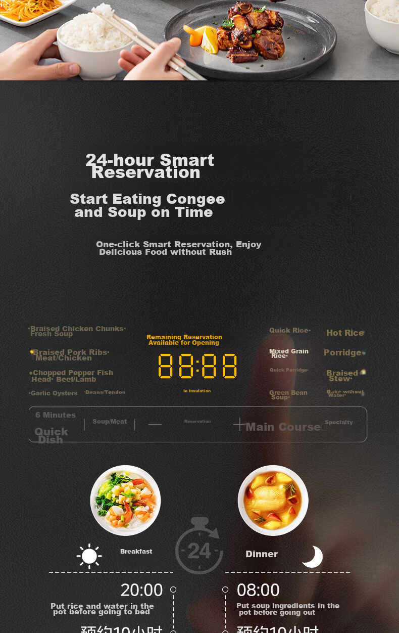 Midea 0 Coating Electric Pressure Cooker, 5L Large Capacity, Home Use, Quick Tendering Sensation, Dual Inner Pot, IH Fully Automatic Intelligent Reservation, Soup Cooking, Rice Cooking, Electric Rice Cooker, High-Pressure Cooker S5177K 17