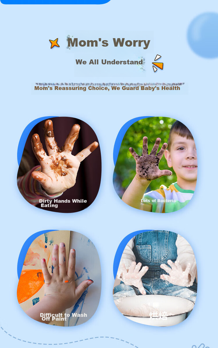 SHUANG YU Children's Disposable Gloves [200 Thick], Pull-Out Style, PE Material, Hygienic Food Plastic Gloves 3