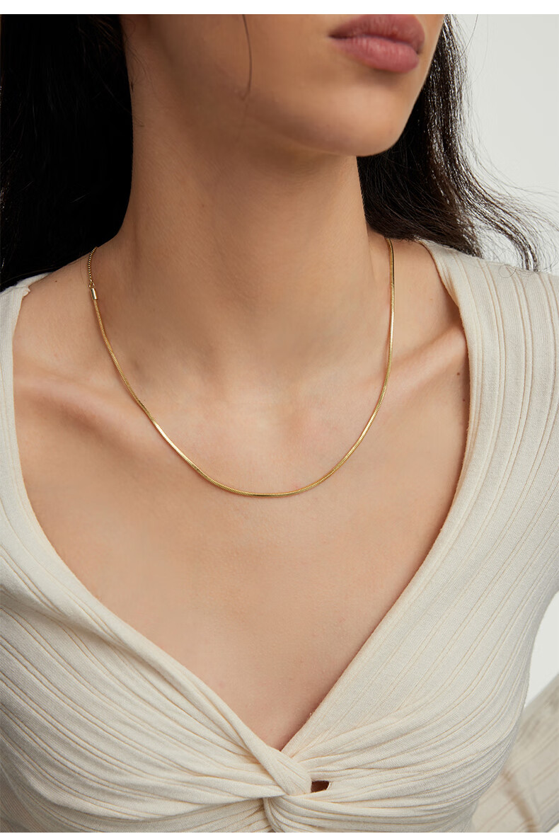 Arsis Snake Bone Y-Shaped Chain Necklace for Women, Versatile Fashion Accessory, Collarbone Chain, Birthday Gift for Girlfriend 4