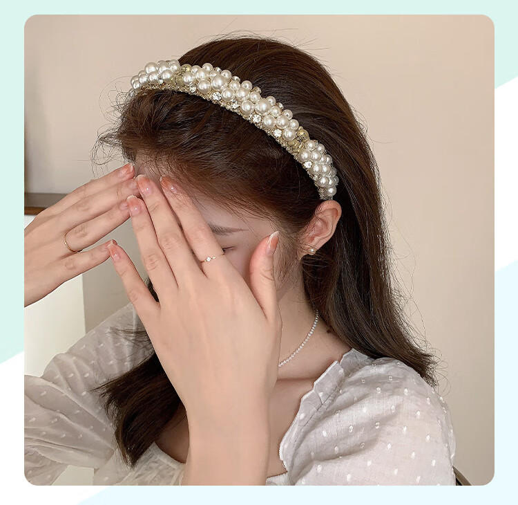 CHIMERA Wide Headband, Face-Slimming, Fashionable Hairband, High Crown, Outdoor Hair Accessory, Birthday Gift for Wome 5