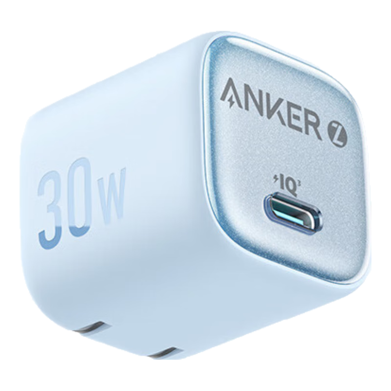 ANKE 30W Ice Point Charger, Apple 17 Charger, Type-C Fast Charging PD GaN Compatible, for IPhone 16 Pro Max 15/14 Apple Phones And IPad, Blue