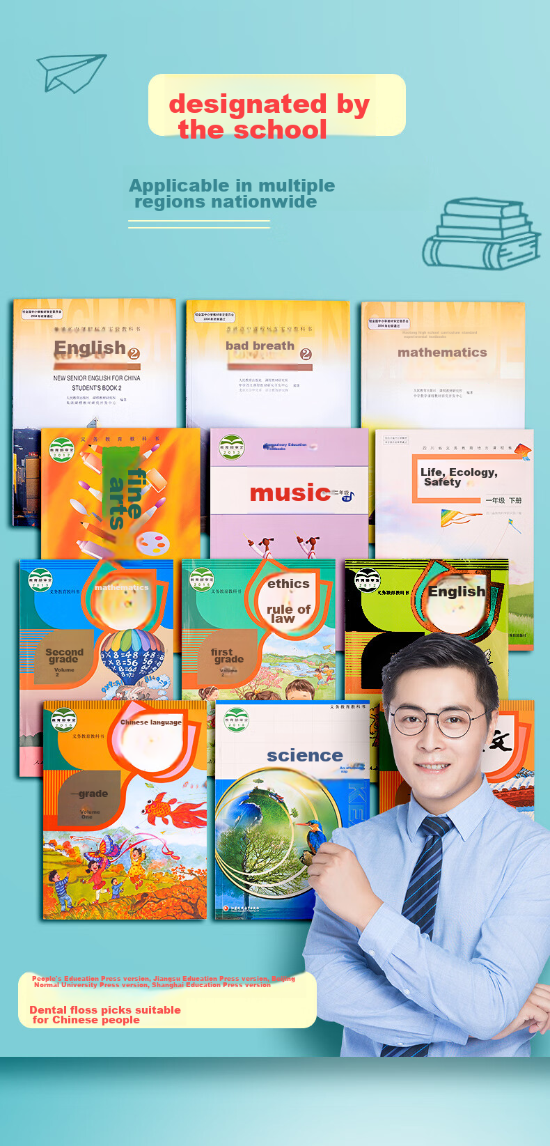 Jianfan 30 Pieces Multi-Size Book Covers, Self-Adhesive Transparent Frosted Book Jackets, School Medium-Sized Protective Covers, Thickened Stickers for Textbooks, Universal Waterproof Book Covers for Primary School Students 1