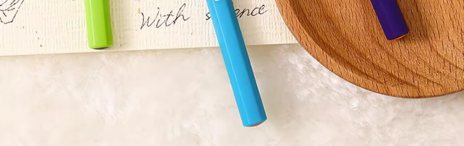 Monami Four-In Multifunctional Pen, Three-Color Ballpoint Pen + Mechanical Pencil 0.5mm, Multi-Color Retractable Gel Pen for Note-Taking, Brown Barrel 01070-248 10