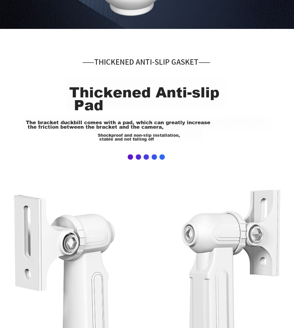 COMPCCTV COMPCCTV Surveillance Camera Bracket Aluminum Alloy 1212ZJ Universal Hikvision Gun-Type Camera Wall-Mounted Duck-Bill Bracket for Indoor And Outdoor Use 5