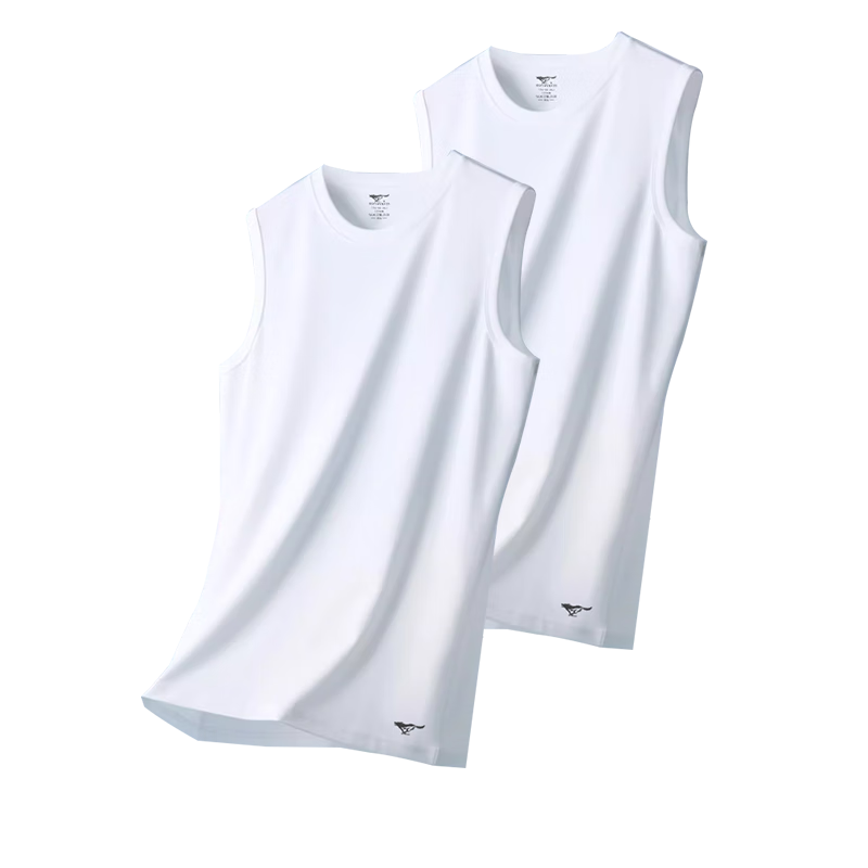SEPTWOLVES [100% Cotton + Wide Shoulder] Men's Tank Top, Pure Cotton Sweat-Absorbing Breathable Vest, All-Cotton Sleeveless Athletic Undershirt