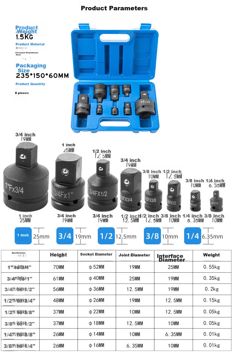 Kuanteng Electric Drill Socket Connecting Rod, Socket Adapter, Electric Wrench Adapter, Hexagonal to Square Connector Rod, Extension Rod 2