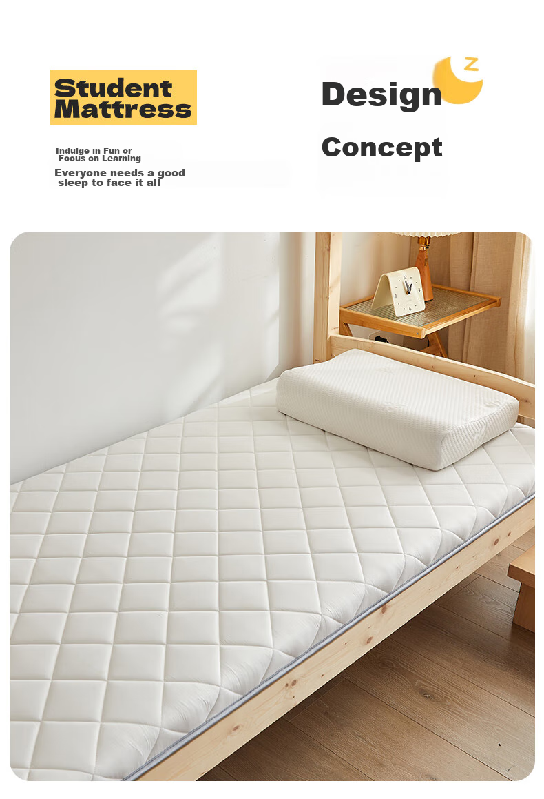 Sushidai Class A Student Dormitory Mattress Pad, Single Bed 0.9m, Bunk Bed, Dormitory Mattress Cover, 90*200cm Thick 3