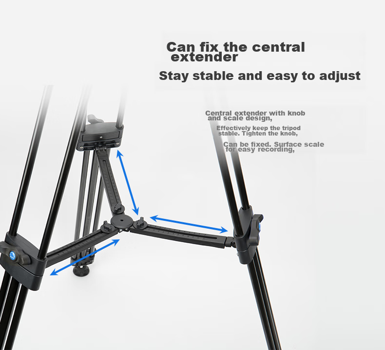 Fotopro FV888 Professional Photography And Videography Tripod, DSLR Camera Stand, Shooting Video Live Streaming Tripod, Hydraulic Head Kit, 1.8m/8kg 7