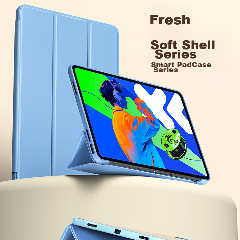 Защитный чехол BIAZE для Lenovo Xiaoxin Pad Pro 2025, 12.7 дюйма, противоударный, с полной защитой, черный