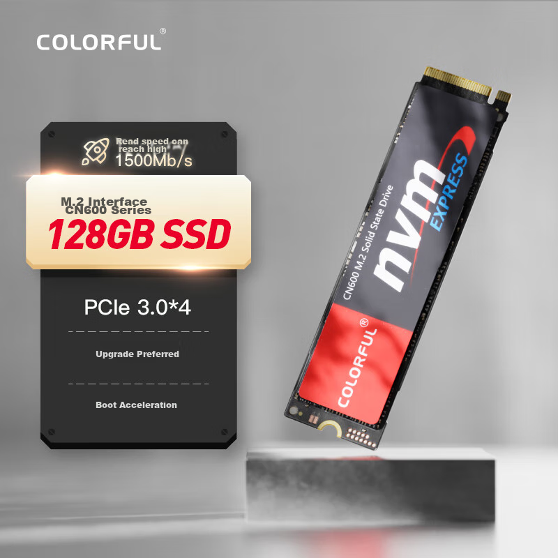 Colorful 128GB SSD Solid State Drive M.2 Interface (NVMe Protocol) CN600 Series PCIe 3.0 X4