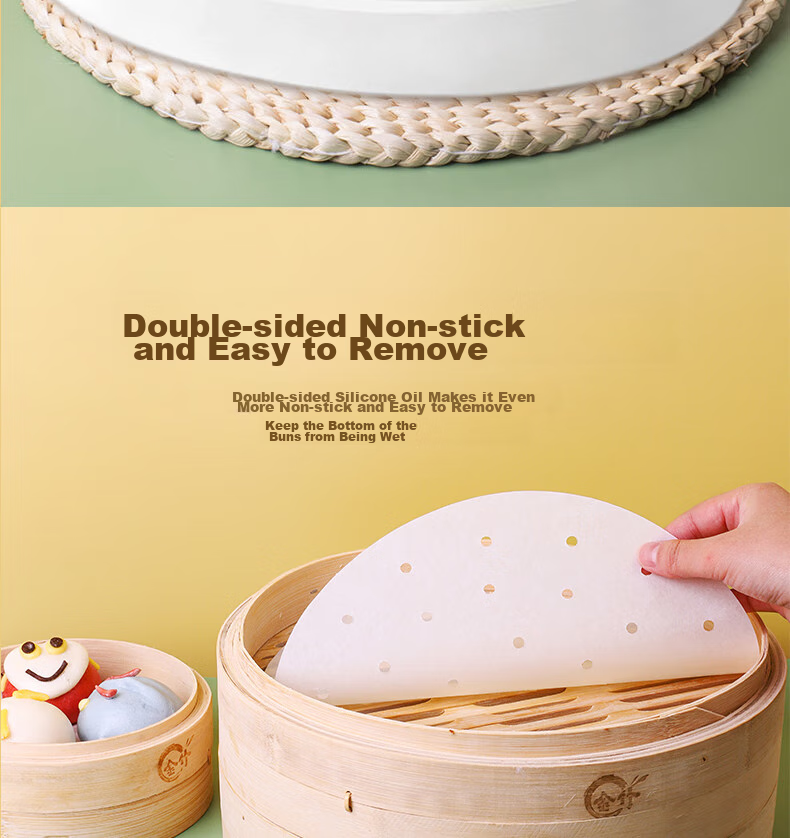 Dengbi Steamer Paper, Steaming Bun And Mantou Liner, Disposable Steamer Cloth, Steaming Paper, Steamer Pad, Steamer Mat 10