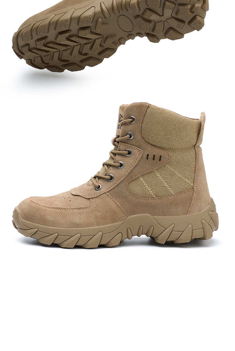 Dinggu Men's Safety Work Shoes Anti-Smash Anti-Puncture High-Top Lightweight Winter Fleece JD1286ZGD43 4