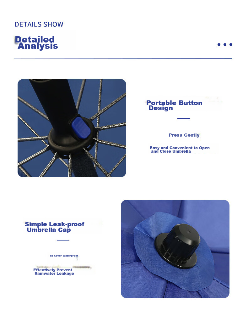 Yijia Umbrella Stand, Outdoor Sunshade Base, Portable Market Umbrella Stand, Blue 30L Water-Filled Base 5