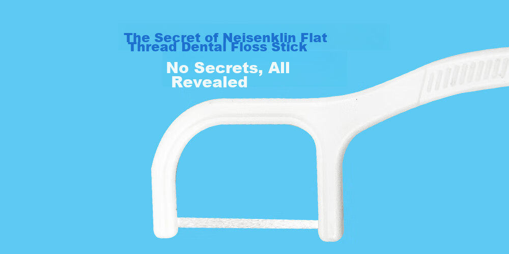 Naisenkelin Flat Dental Floss Picks, Portable Family Pack for Cleaning Teeth Gaps, 1100 Pieces * 1 Bag, Taiwan-Made (With Portable Box) 1