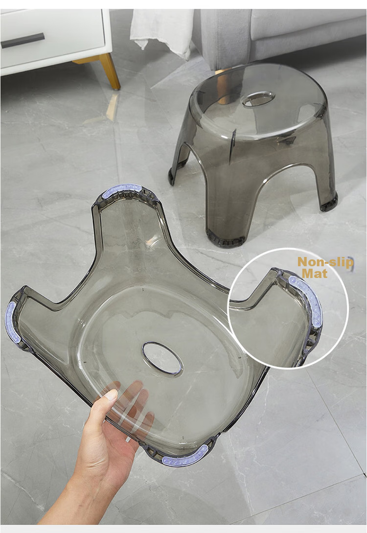 Youjialiangpin Small Stool, Household Thickened Children's Plastic Low Stool, Non-Slip Stool, Large Footstool, Toilet Stool 6