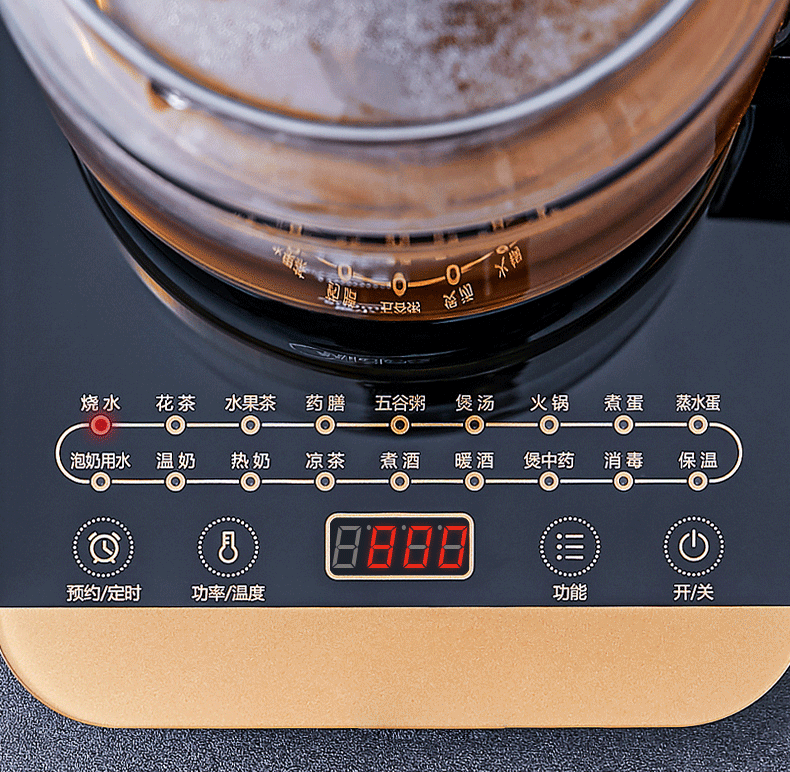 38573-美的(Midea)养生壶电水壶烧水壶热水壶煮茶壶花茶智能煮水壶煮茶器1.5L内带滤网WGE1703b-详情图