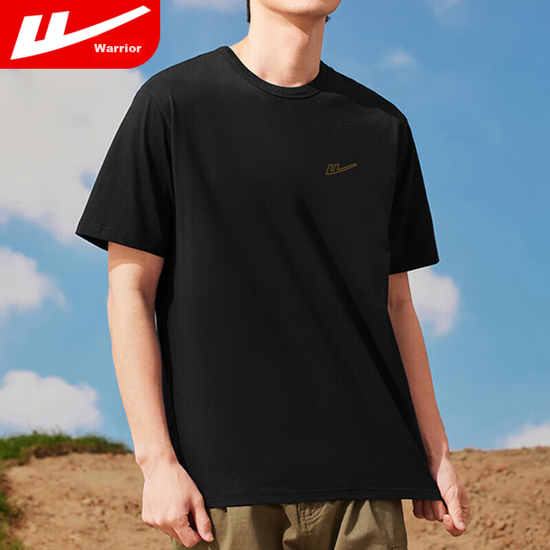 Huili Short-Sleeve T-Shirt for Men, Outdoor Sports Breathable Quick-Dry T-Shirt, Men's Pure Cotton Round Neck Ice-Cool Short-Sleeve Top