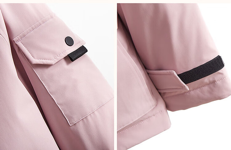 Dme [Sanfang Black Technology] Winter Warmth 90% Duck Down Hooded Adjustable Cuff Velcro Down Jacket Coat 10