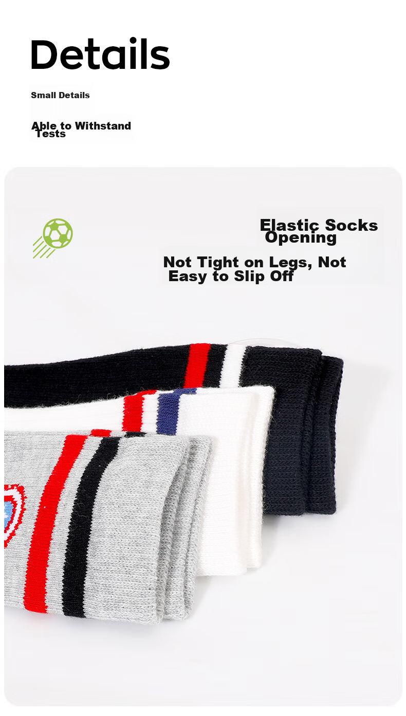 Disney Children's Mid-Calf Socks, Boys' Long Socks, Girls' Spring And Autumn White Long Socks, Summer Thin Soccer Socks, Baby High Socks 7