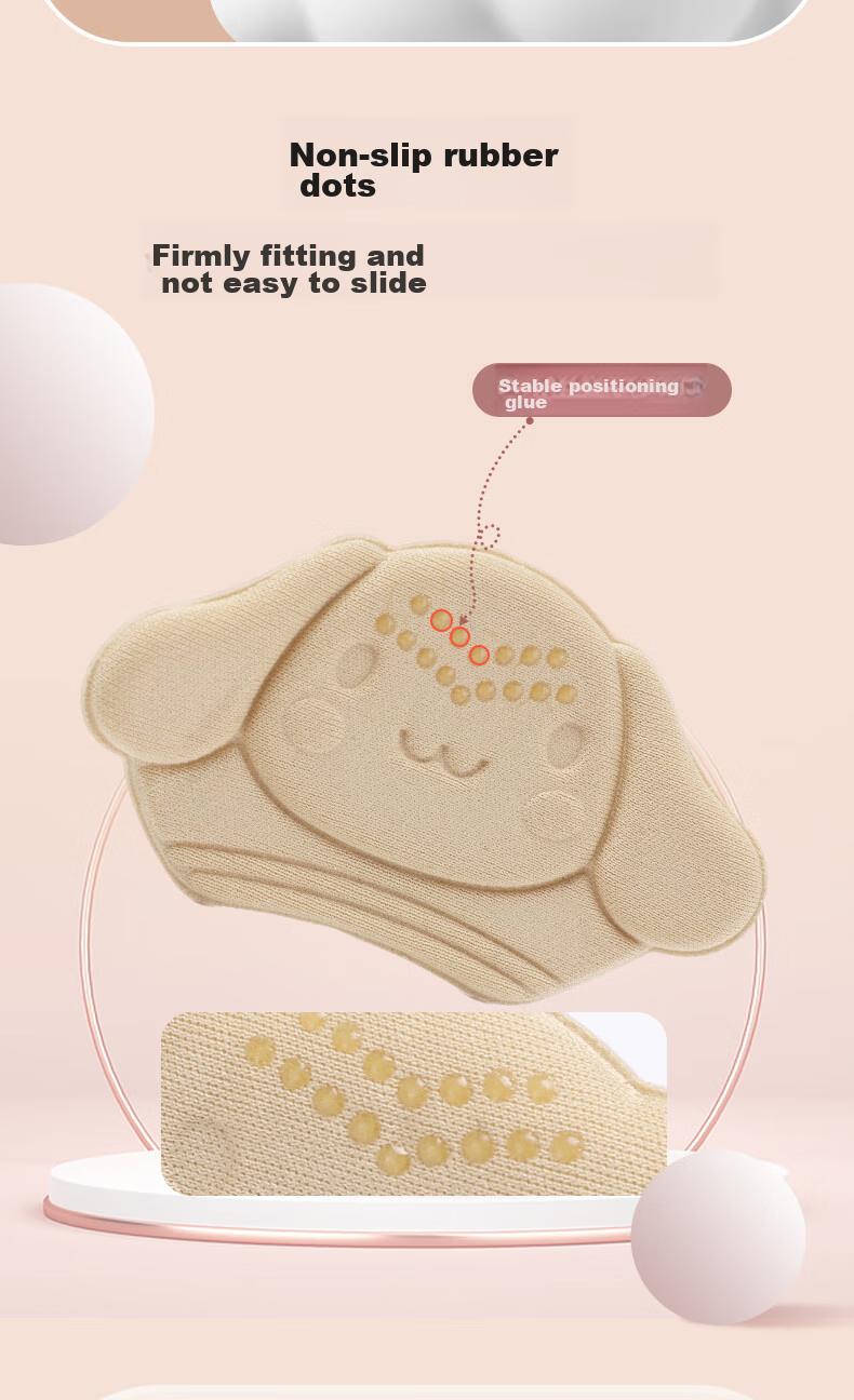 FOOTOPPO Children's Heel Grips, Anti-Friction Shoe Inserts, Shoe Size Adjuster, Heel Grip Pads for Men's Leather Shoes 8