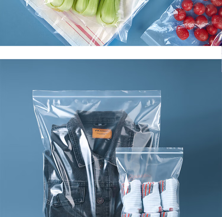 Meiji Food-Grade Sealed Bags, Medium Size, Tea Cake Compact Bags, Disposable Food Sealing Bags, 20cm×18cm×20 Pieces 9