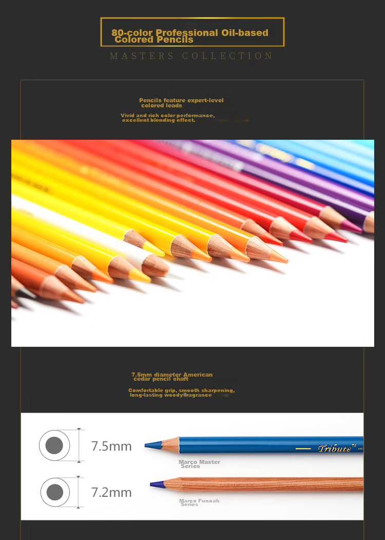 MARCO Pencil Extender, 3-Pack, Lengthening Rod, Extension Tool Set, Sketching, Marker Drawing Pencil 7