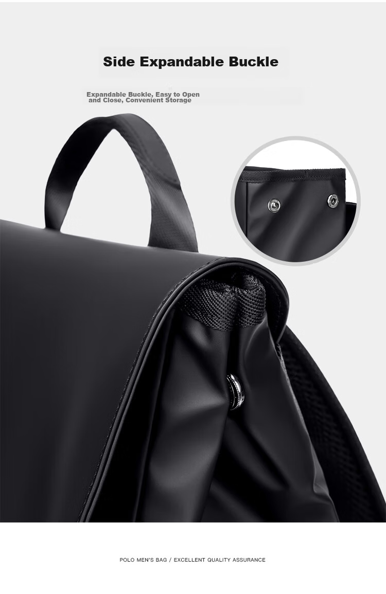 POLO Backpack for Men, Lightweight Travel Backpack with Flip Cover, 15.6/16 Inch Laptop Bag, Business Travel Bag 11