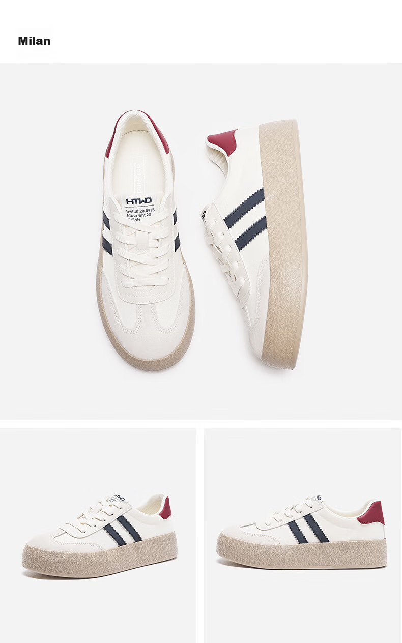 Hotwind Mall Same Style Dexun Shoes Sneakers for Women, Retro Classic Design, Fashionable Versatile 27