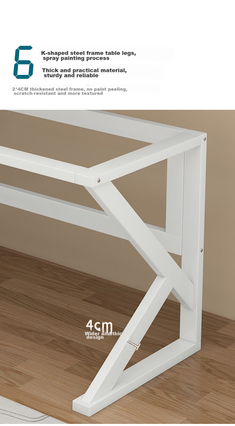 Yameile Gaming Desk, Thickened Solid Wood Core Computer Desk, Office Desk, Study Desk, Simple Writing Workstatio 10
