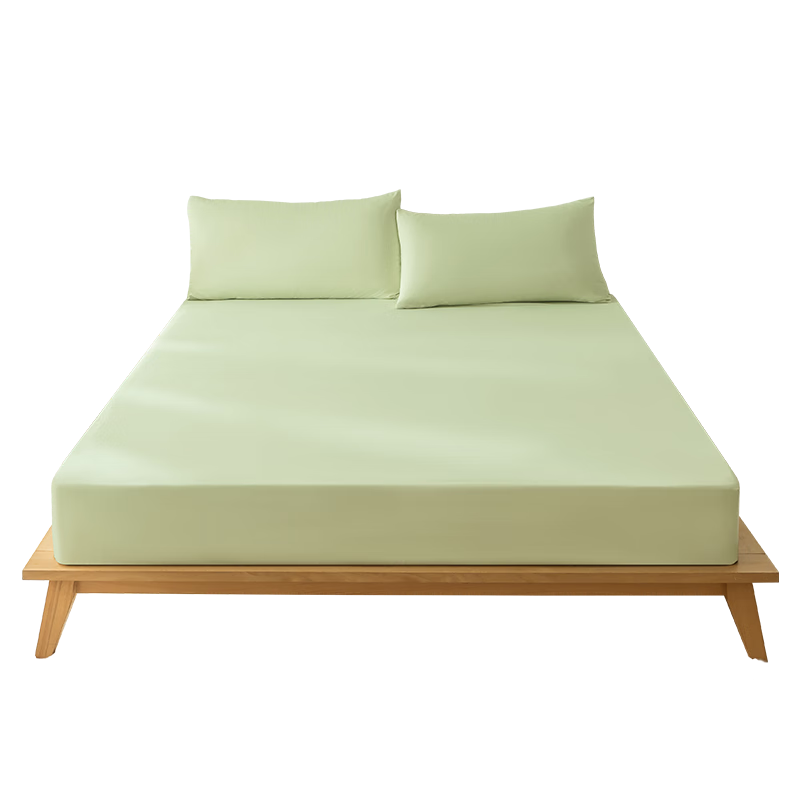JD Original Xiao Jingyan Bed Cover, 100g Soft And Silky A-Class Mattress Protector, for 1.5-Meter Bed, Sprout Gree