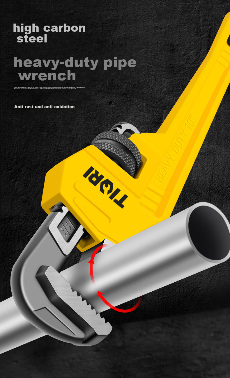 Tianqirui Pipe Wrench, Multi-Purpose Pliers, Industrial-Grade Universal Hose Wrench, Water Pipe Wrench, Heavy-Duty 8-Inch Household Pliers 1