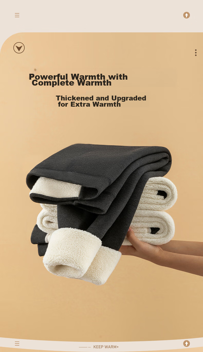 YUZHAOLIN Thick Warm Pants for Men, Autumn And Winter Fleece-Lined Trousers, Thermal Underwear, Extra-Thick Lambswool Base Layer Pants, Men's Cotton Pants 2