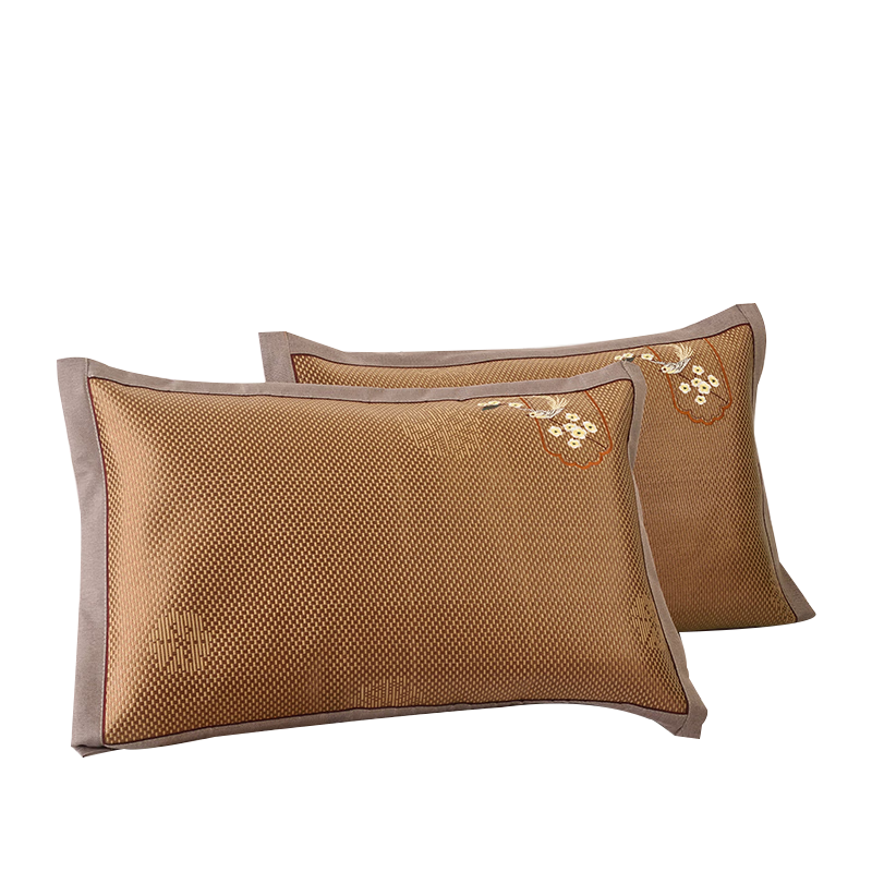 AVIVI Pillowcase, Summer Student Dormitory Cooling Mat, Rattan Mat, High-Quality Pillow Cover, One Pack, Phoenix Ice Rattan, 48*74cm