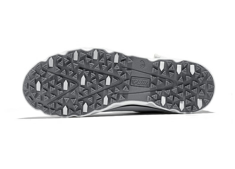 PGM Golf Shoes for Men, Comfortable Shock-Absorbing Sports Sneakers with Rotary Buckle Straps, Waterproof And Non-Slip, Size 42 14