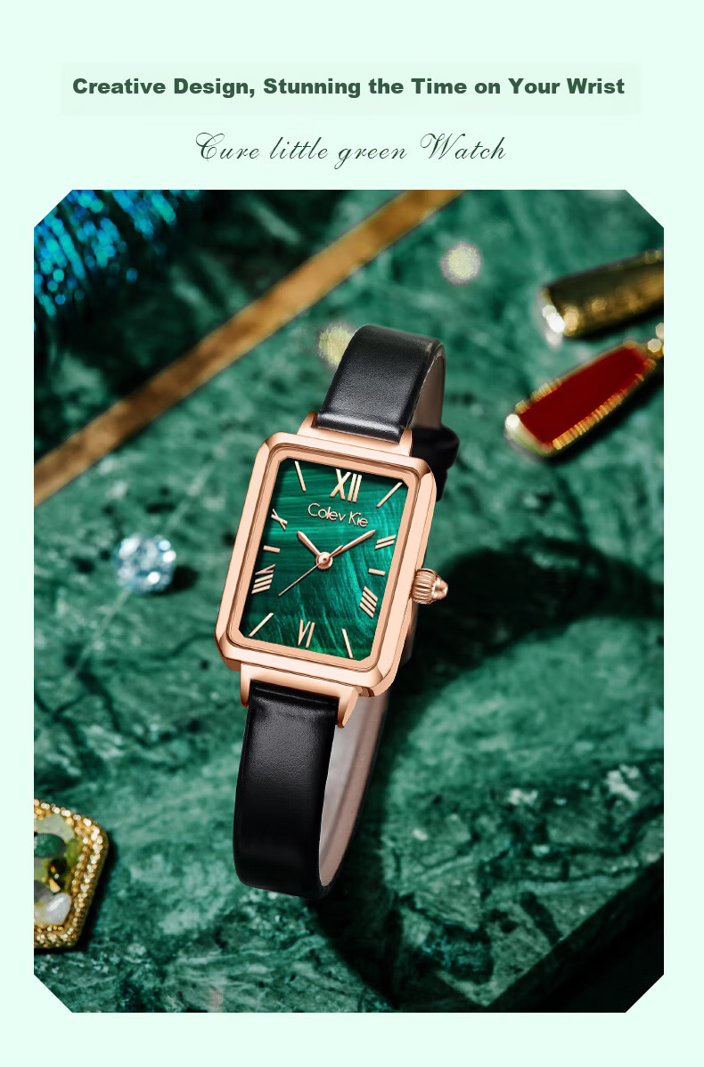Colevkie Little Green Watch Women's Watch 2026 New Luxury Niche Brand Elegant Birthday Gift for Women 12