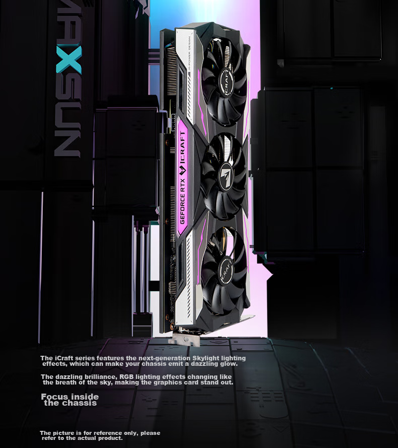 MAXSUN GeForce MS-RTX3050 TRB 6G DLSS Gaming/Professional Design/Streaming Graphics Card 5