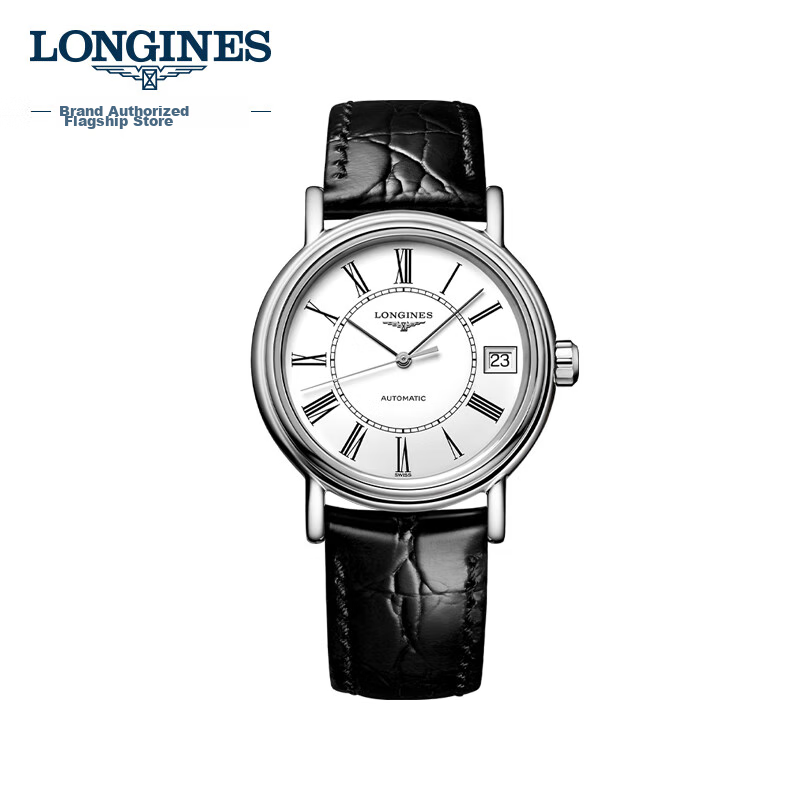 LONGINES Swiss Watch, Fashion Series, Women's Leather Strap Mechanical Watch L43224112