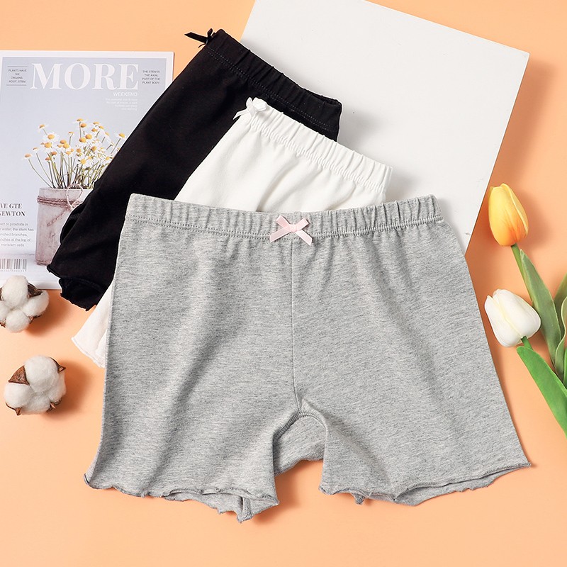 LangSha Children's Safety Shorts And Underwear Two-In Girls Summer Cotton Lightweight Breathable Mid to Big Kids Baby Boxer Briefs