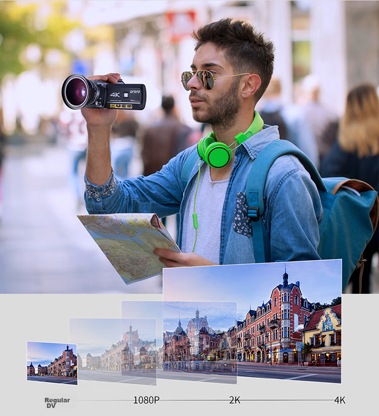 ORDRO AC3 4K Camera, High-Definition Digital DV Professional Camcorder for Home Use, Travel, Outdoor Activities, Weddings, Live Streaming, And Teaching 9