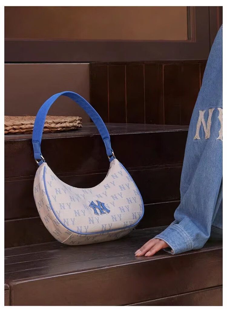 MLB Vintage Floral Pattern Crossbody Bag, Versatile Commuter Bag, Birthday Gift, 3ABQS014N-50CGL 11