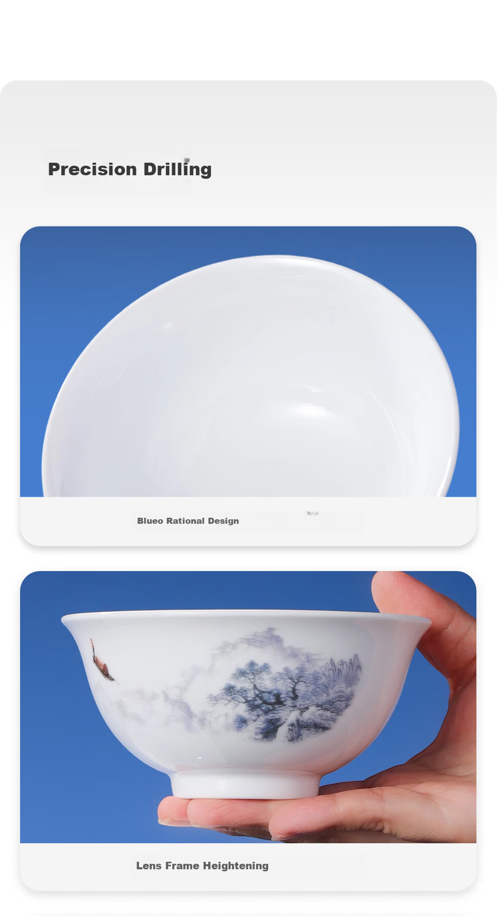 Jdz Ceramic Tableware Set, Chinese-Style Distant Mountain Design, White Porcelain Bowls And Plates Set, High-Quality Housewarming And Wedding Gift Box 13